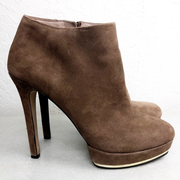 Vince Camuto Shoes - Vince Camuto suede Dira ankle bootie with side zip